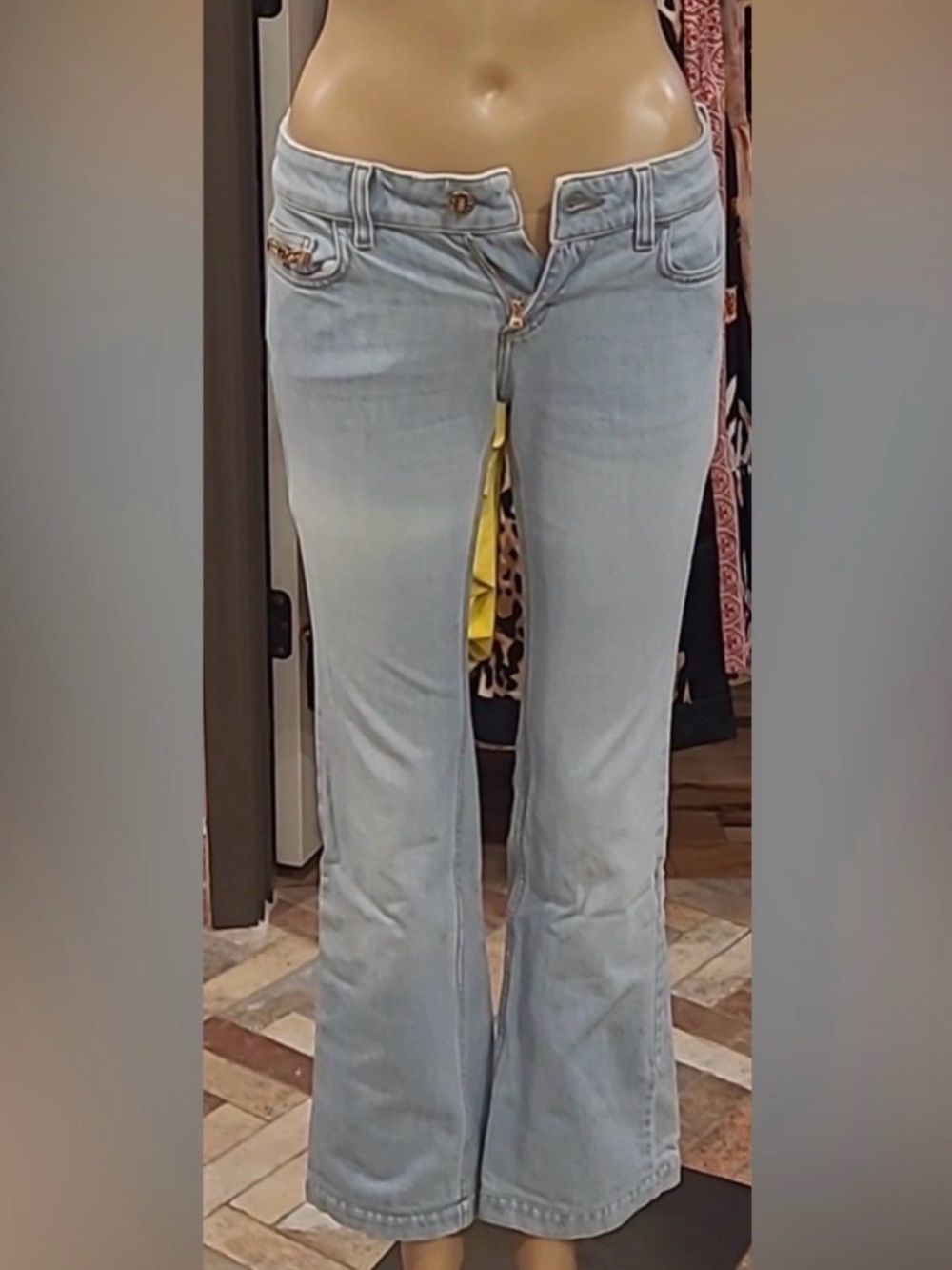 Gucci Light Blue Boot Cut Jeans